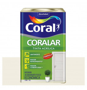 Tinta Coral Coralar Econômica acrílica fosca branco 18L